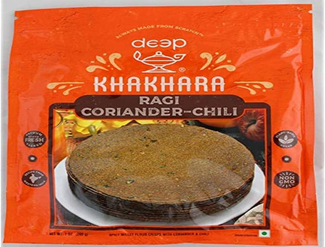 Ragi Coriander Chili Khakhara 7oz - Mighty Depot