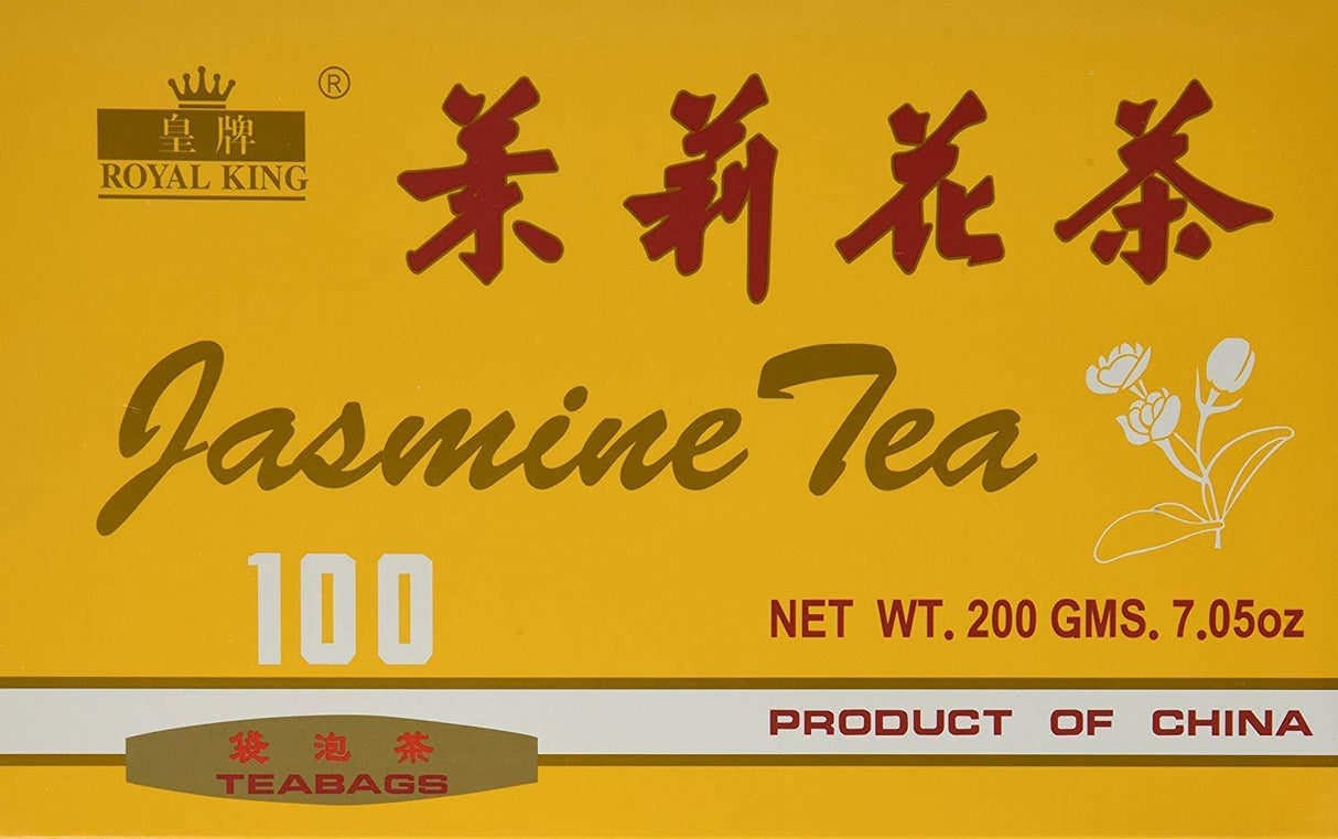 Royal King Jasmine Tea - 100 Tea Bags - PACK OF 3 - Mighty Depot