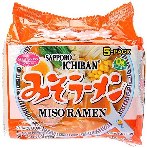 Sapporo Ichiban Instant Bag Miso Ramen Noodles, 17.75 Ounce - Mighty Depot