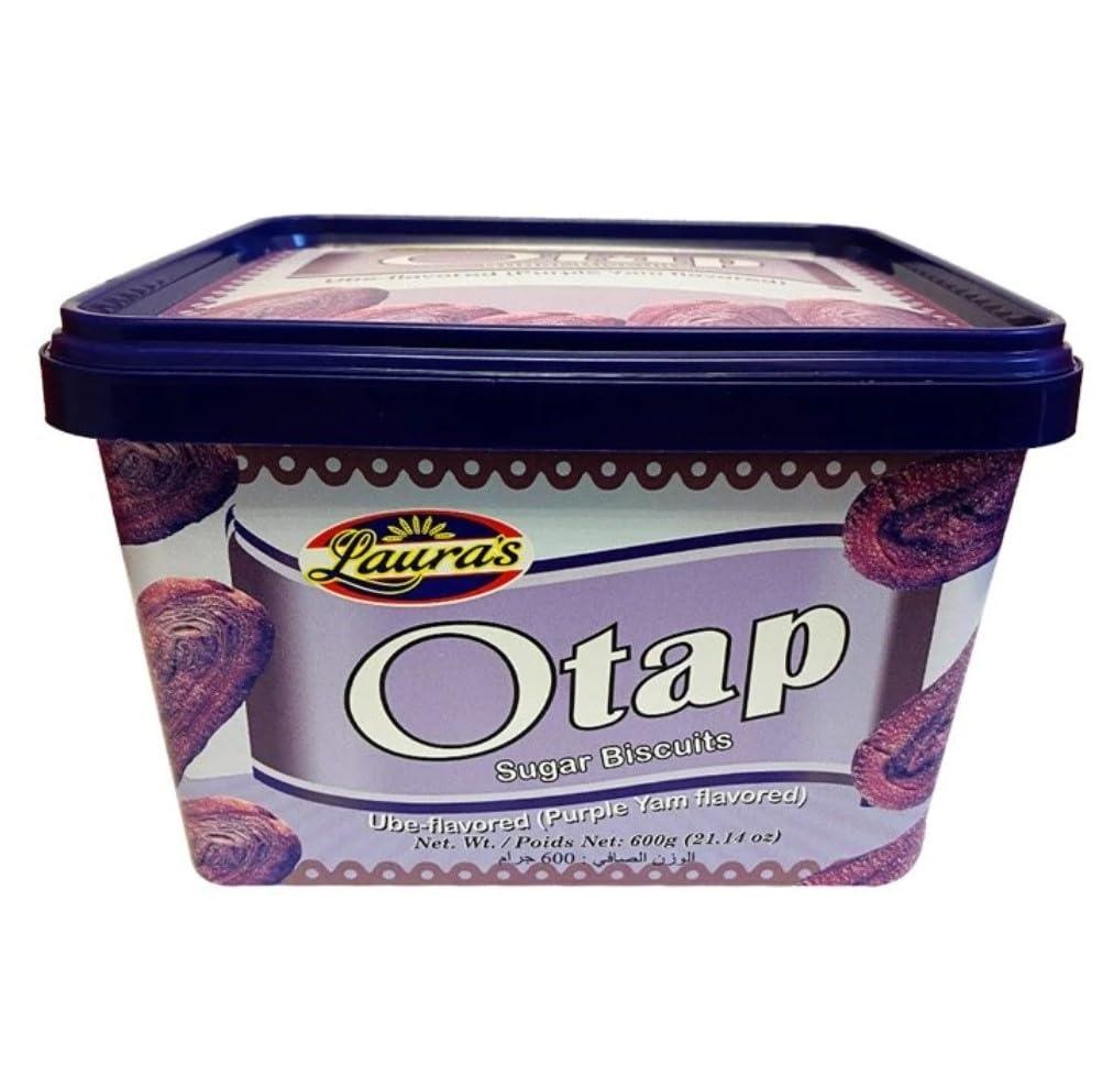 Laura's Otap Biscuits - Ube (Purple Yam) 600g - Mighty Depot