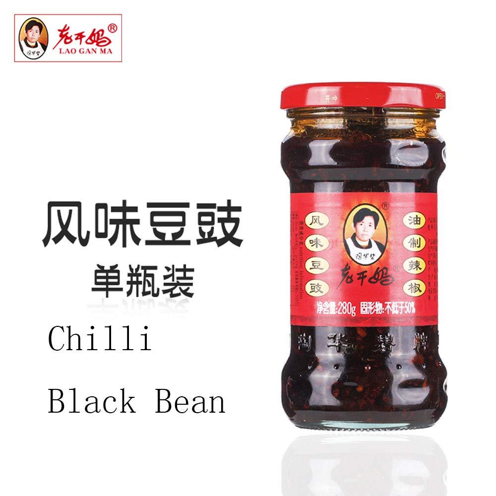 LAO GAN MA Laoganma Chili Black Sauce Flavored Cardamom Oil Chili 280g Cardamom Sauce Spicy Sauce Bean Paste老干妈风味豆豉油辣椒280g豆豉酱辣酱豆瓣酱 - Mighty Depot