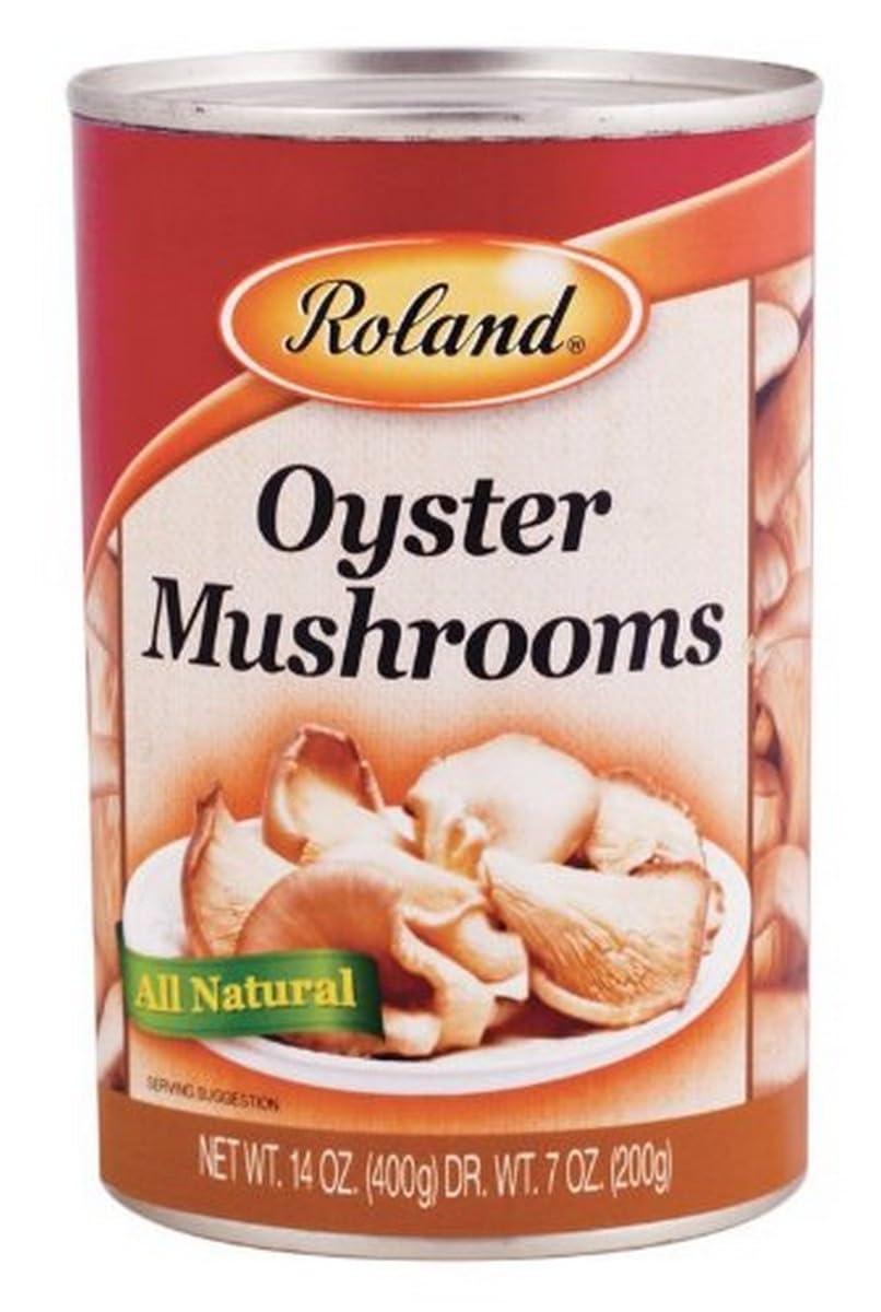 Roland Foods Canned Oyster Mushrooms, 14 Ounce Can, Pack of 24 - Mighty Depot