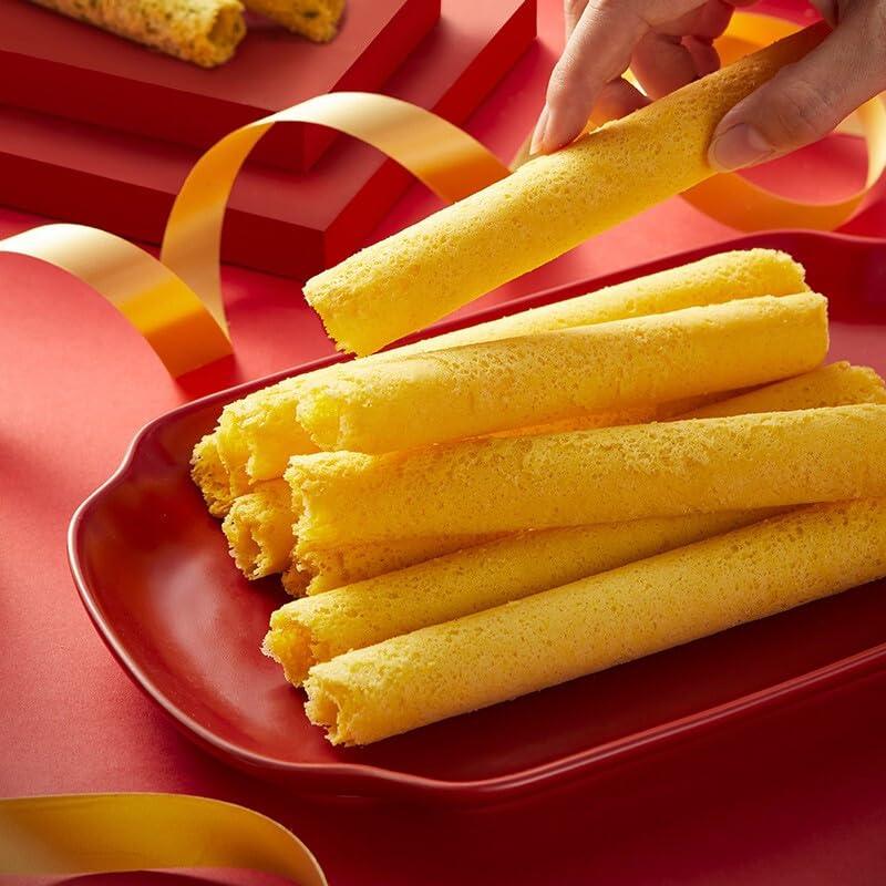 元朗卷 饼干礼盒曲奇酥脆休闲零食品糕点心 广州特产送礼 - Mighty Depot