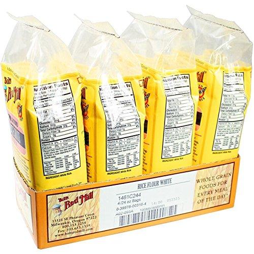 Bob's Red Mill Gluten Free White Rice Flour, 24 Oz (4 Pack) - Mighty Depot