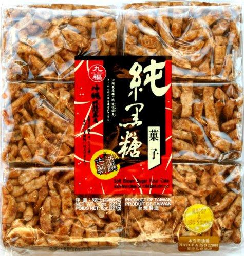 中国台湾 九福黑糖沙琪玛 227g 特产休闲糕点下午茶零食 Taiwanese Jiufu Black Sugar Shaqima 227g Special Leisure Cake Afternoon Tea Snacks - Mighty Depot