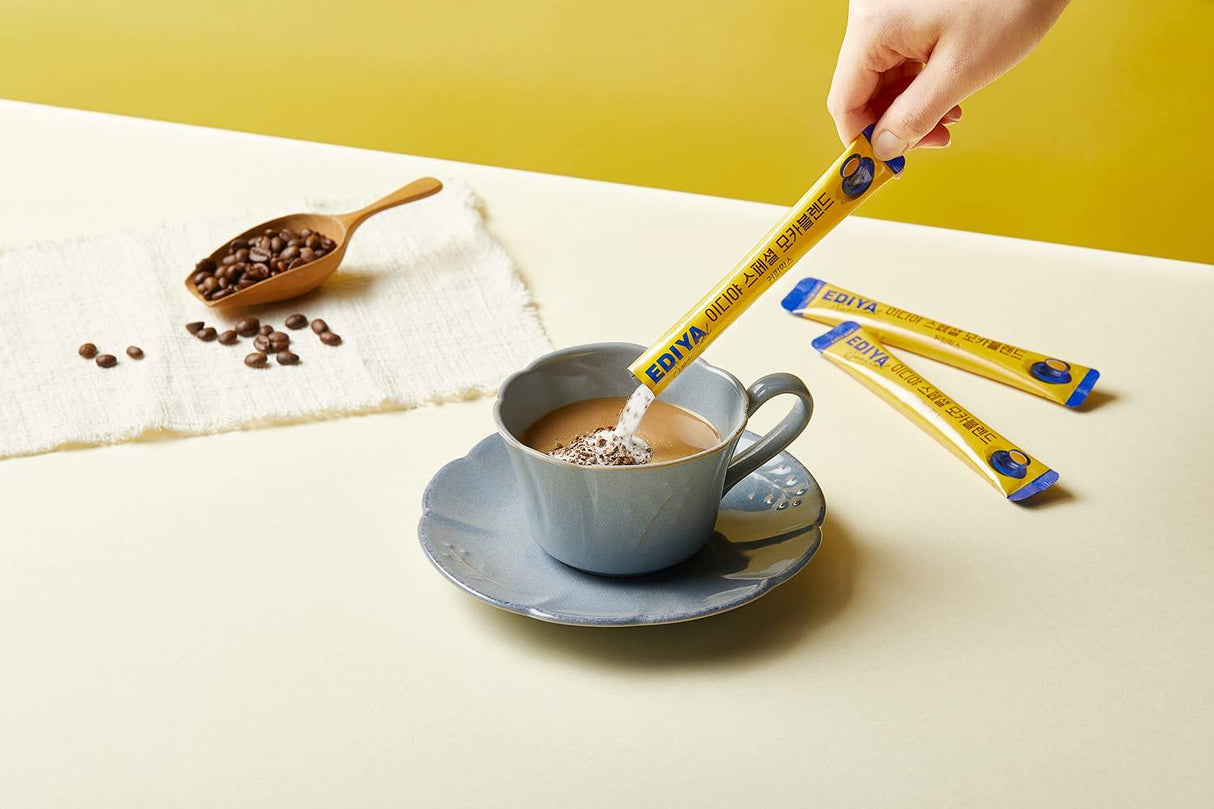 EDIYA Special Mocha Blend 3in1 coffee mix, 100 sticks, 38 fl oz - Mighty Depot