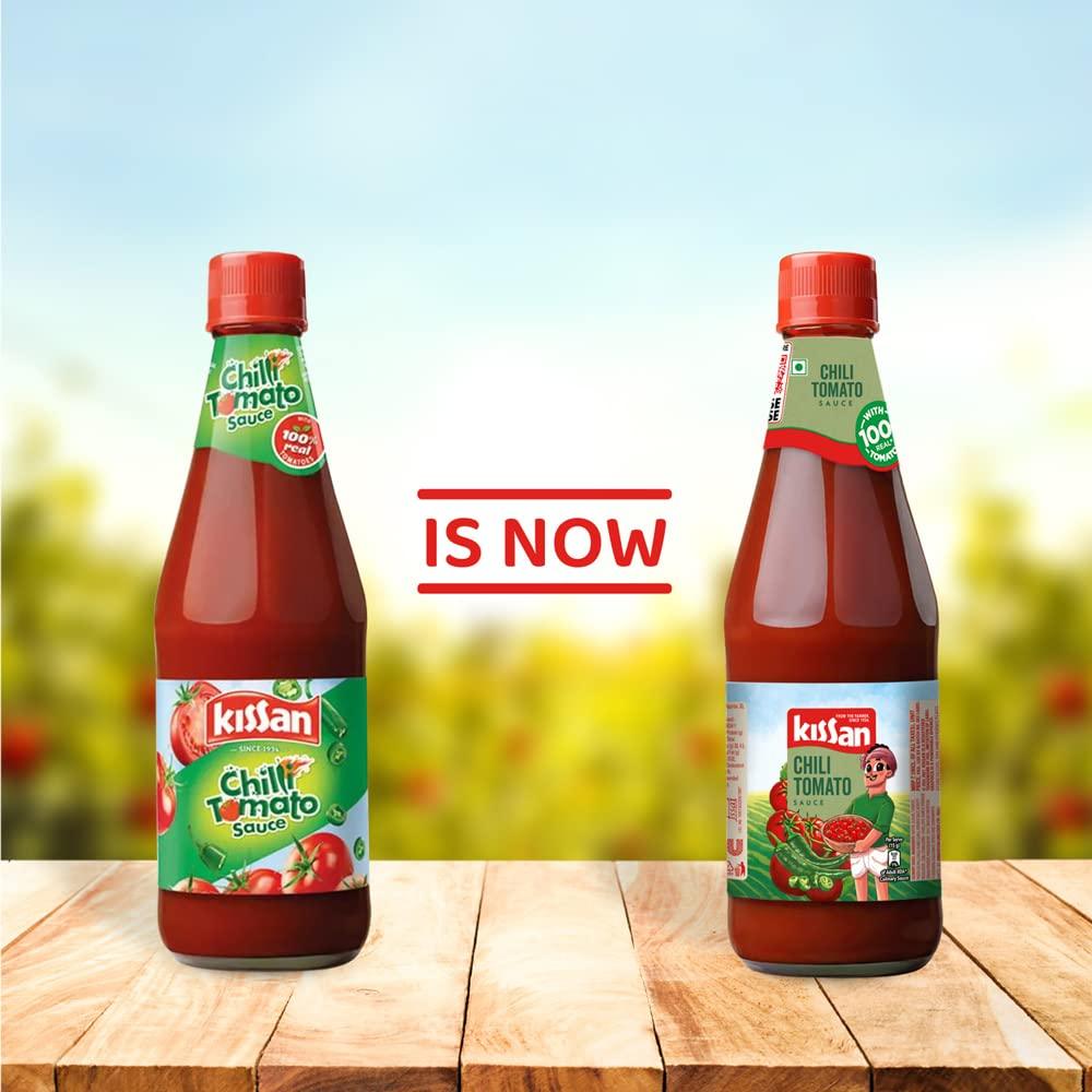 Kissan Twist Chili Tomato Bottle, 500g - Mighty Depot