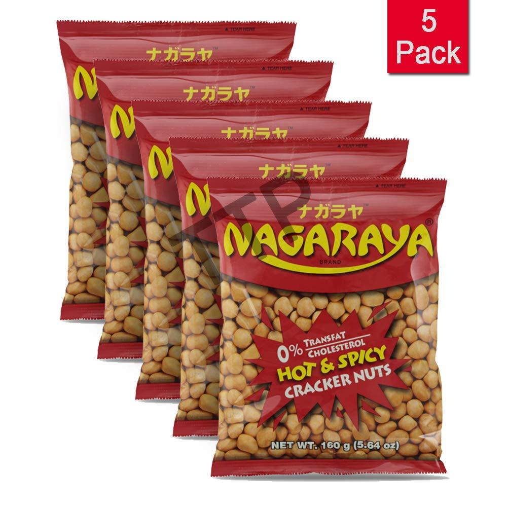 Nagaraya Hot & Spicy Cracker Nuts Pack of 5 (160g Per Pack) - Mighty Depot