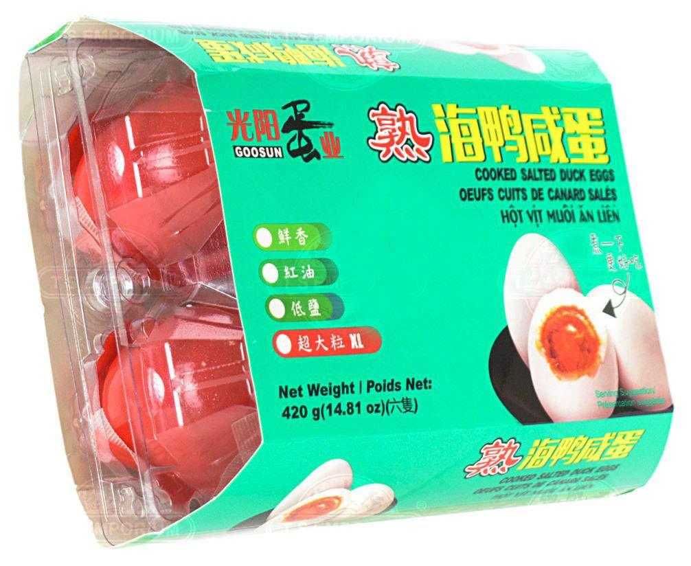 光阳熟海鸭咸蛋 Preserved Cooked Salted Duck Eggs x 2pack - Mighty Depot