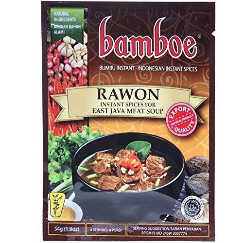 Bamboe Bumbu Instant Rawon - East Java Meat Soup, 54 Gram (Pack of 3) - Mighty Depot