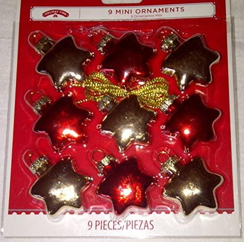 Holiday Time Stars Mini Tree Ornament Set Set of ( - Mighty Depot