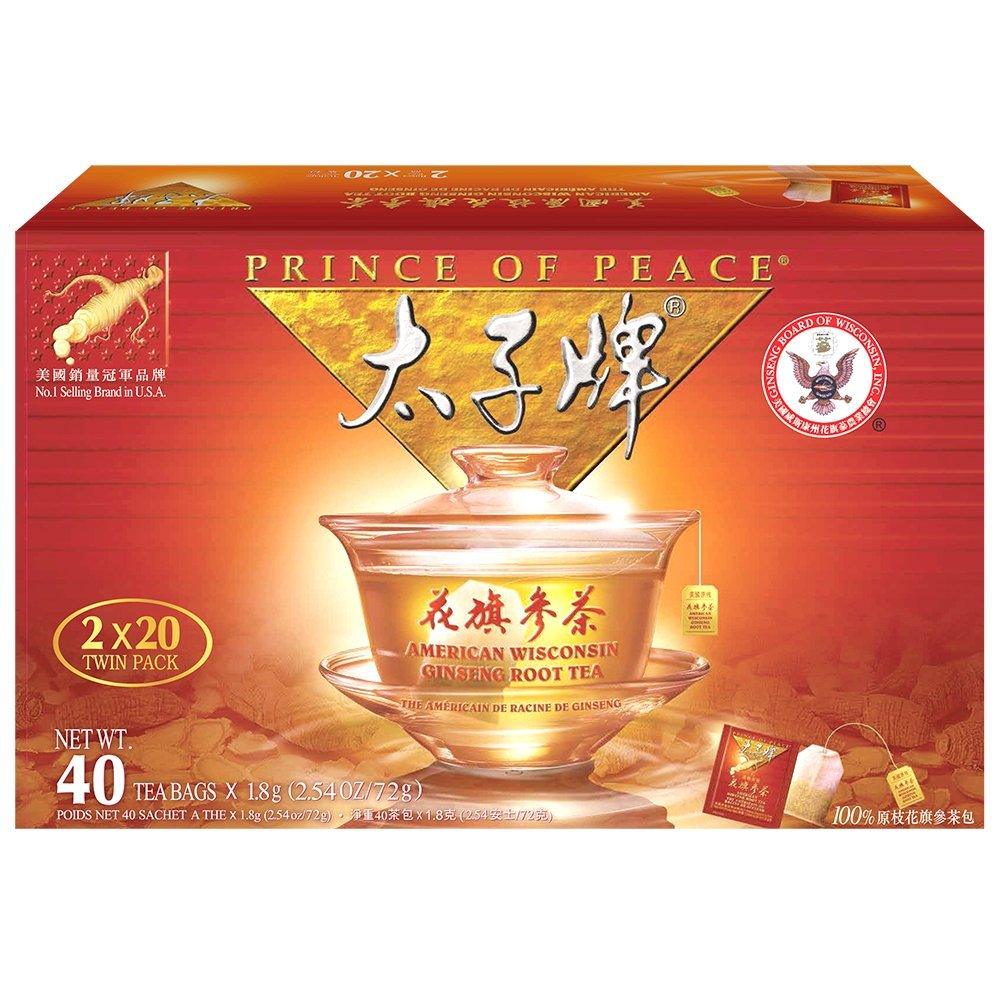 Prince of Peace®American Ginseng Root Tea (40 sachets) - Mighty Depot