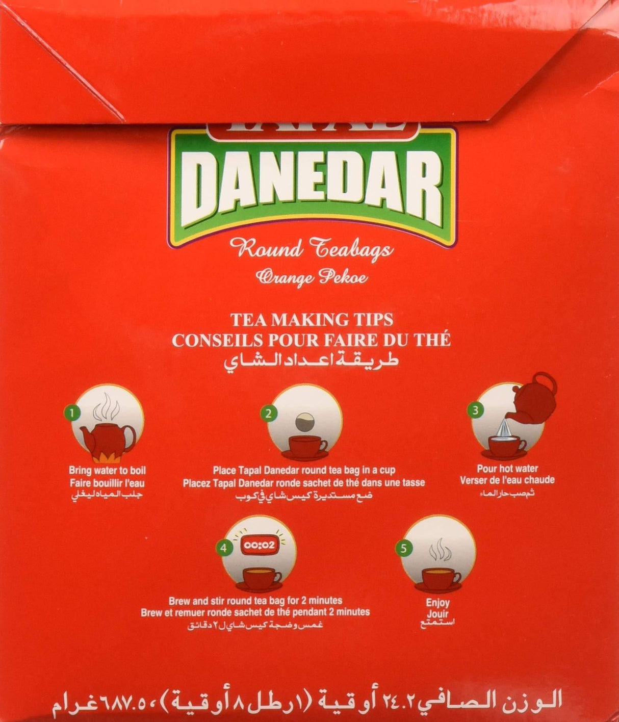 Tapal Danedar 2 Cup Round Tea Bags 220ct, (687.5g) - Mighty Depot