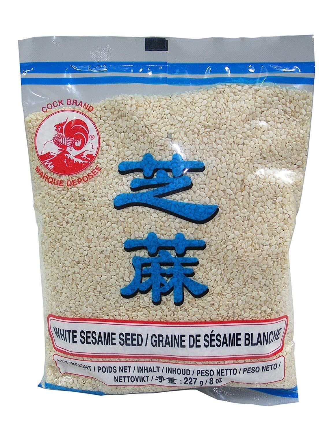 Sesamsamen, weiss 227g Sesam COCK White Sesame Seeds - Mighty Depot