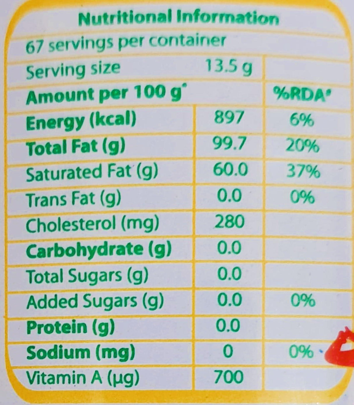 Amul Pure Ghee Tin, 1L - Mighty Depot