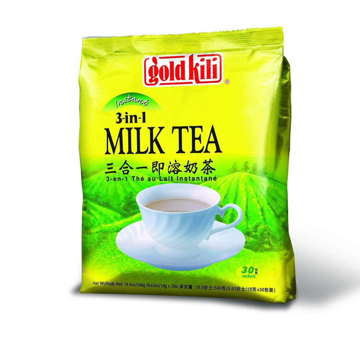 Gold Kili Asian Milk Tea 3 in 1, 30 -Count - Mighty Depot