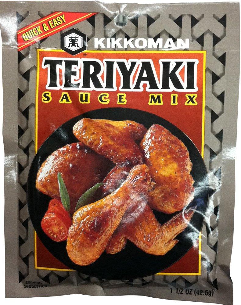 Kikkoman Asian TERIYAKI SAUCE Mix 1.5oz (4 pack) - Mighty Depot