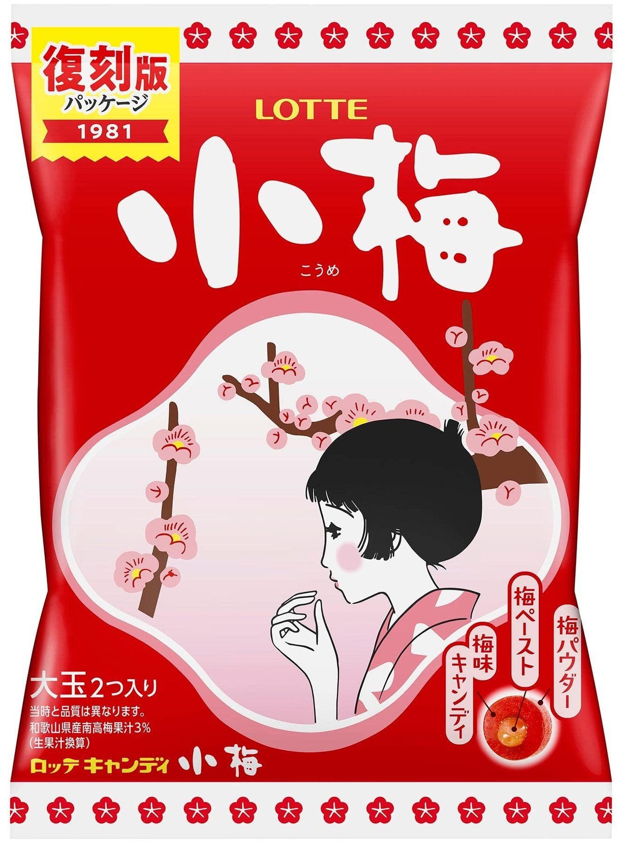 Japanese Plum Hard Candy Koume, 2.39oz - Mighty Depot