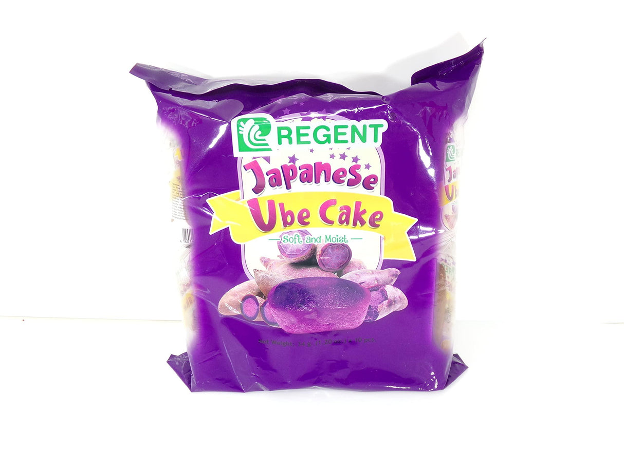 Regent Japanese Ube Cake Soft and Moist 34g 1.2oz - Mighty Depot