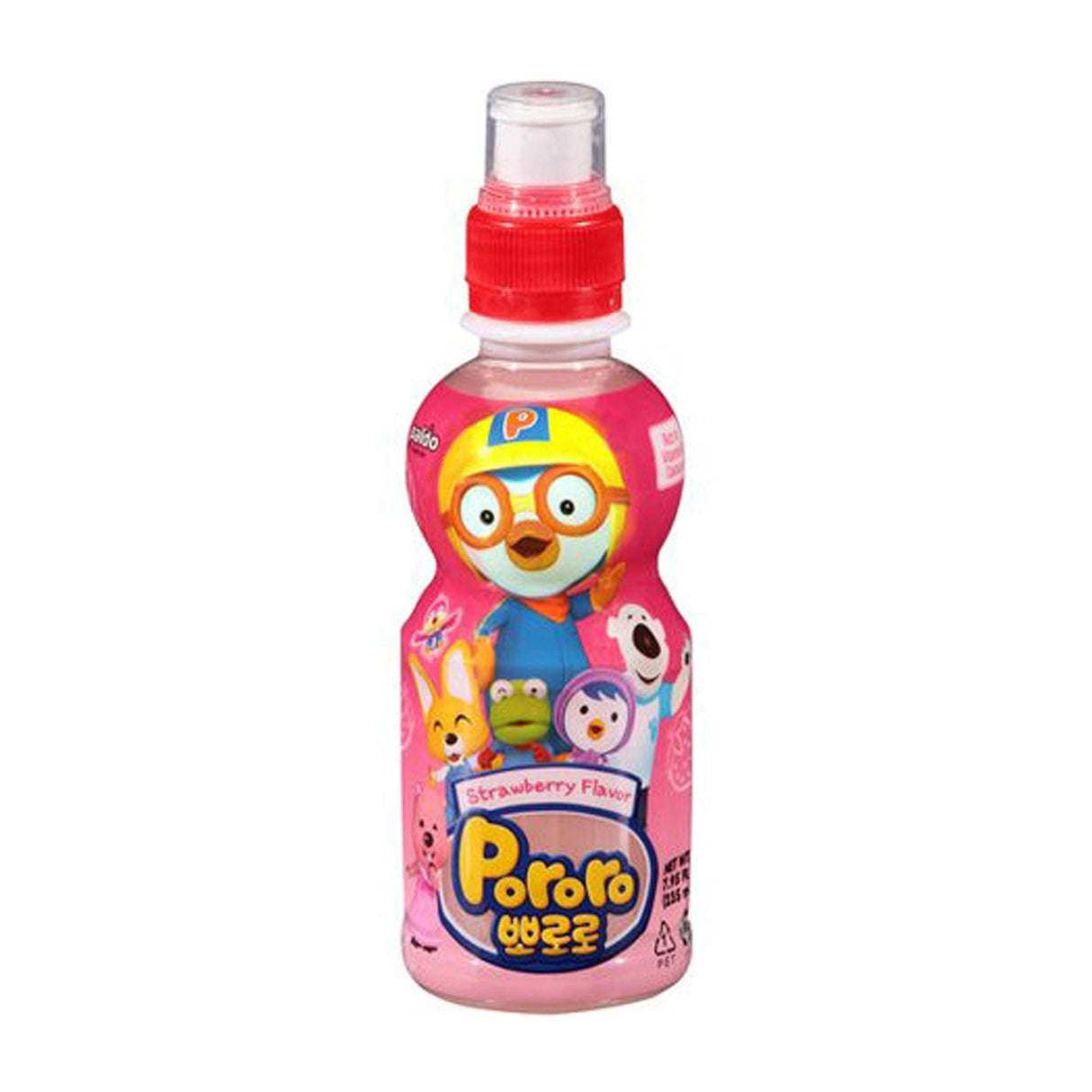 Paldo, Pororo Juice Drink, Strawberry, 7.95 oz - Mighty Depot