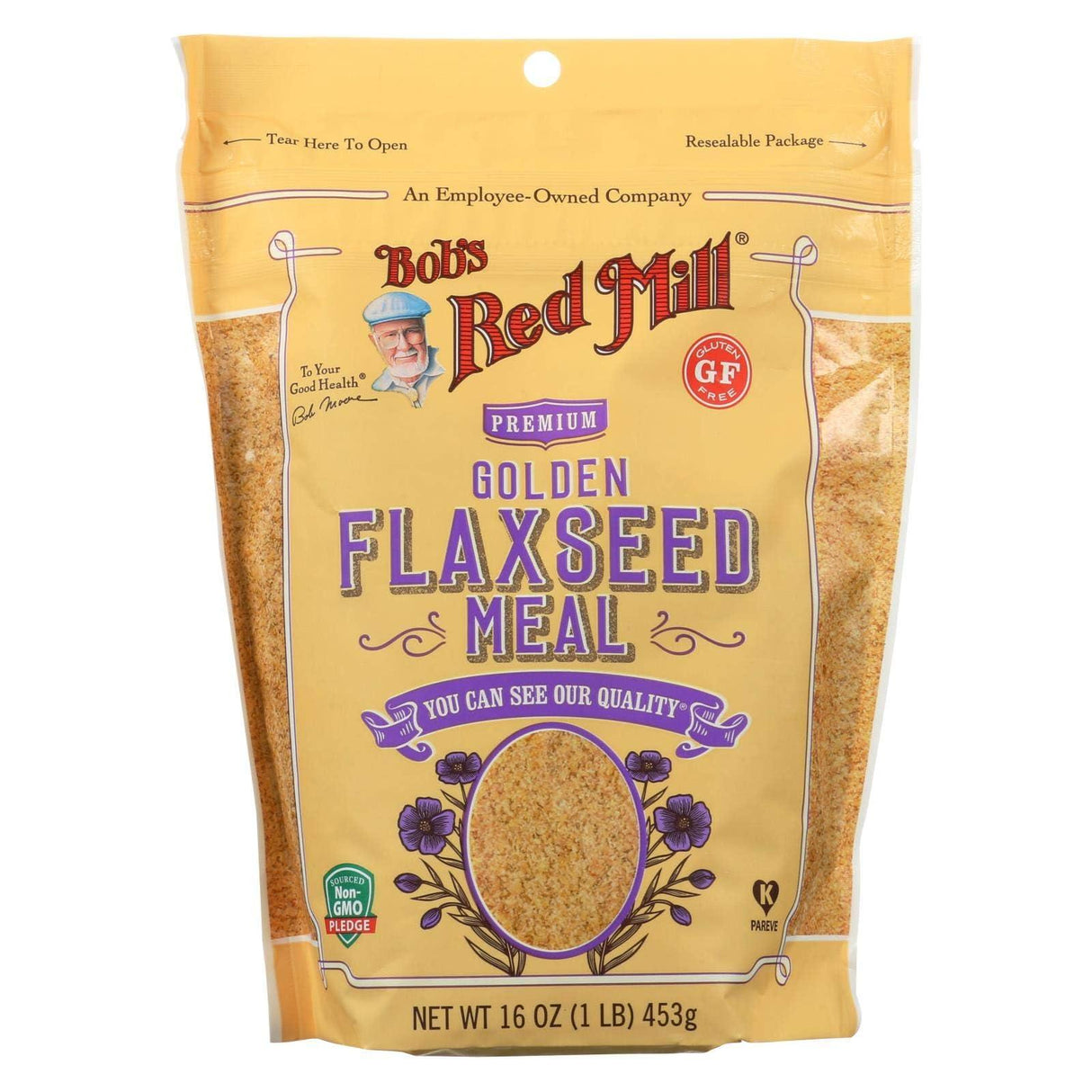 BOB'S RED MILL, Flaxseed Meal, Golden, Pack of 4, Size 16 OZ, (Gluten Free Kosher)4 - Mighty Depot