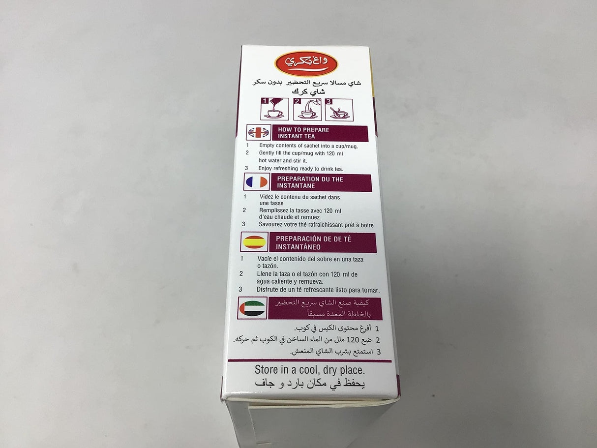 Wagh Bakri Instant Masala Chai Tea Unsweetened - 10 Sachets … - Mighty Depot