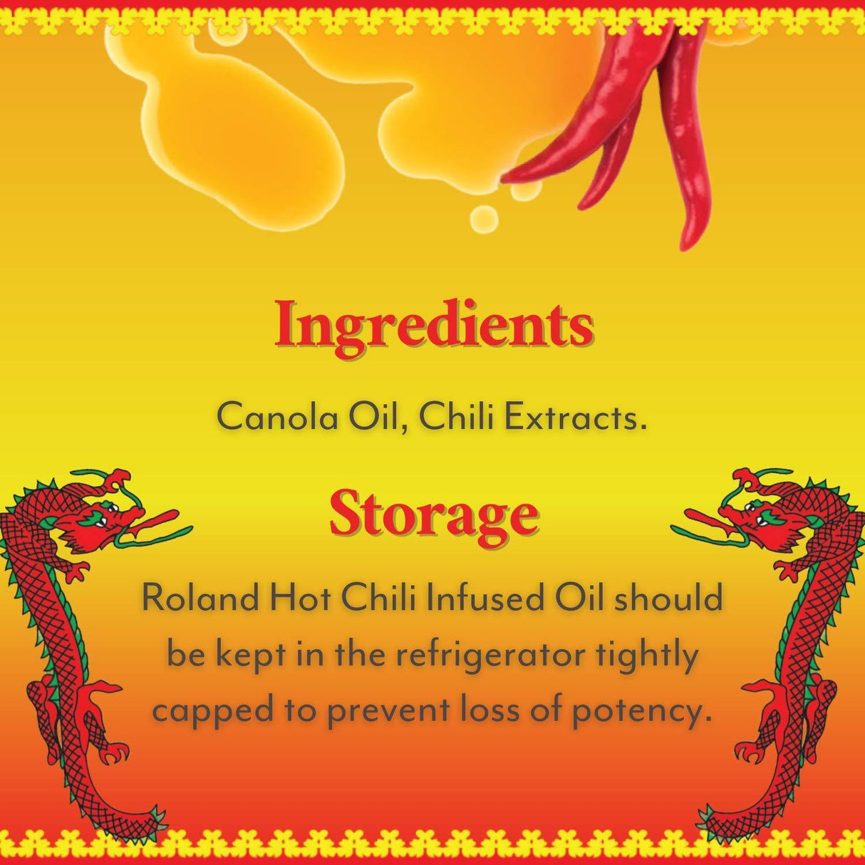 Roland Foods Hot Chili Infused Oil, Specialty Imported Food, Red, 6.2 Ounce - Mighty Depot