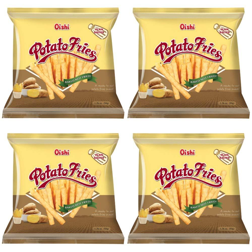 Oishi Baked Potato Fries 4 Pack (Plain Salted) - Mighty Depot