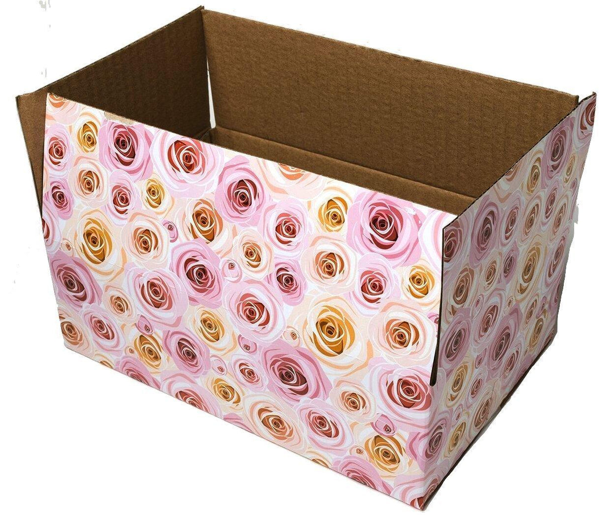 25 9x6x3 Rose Designer Boxes corrugated Cardboard Box Shipping Cartons Mailers Custom Printed Containers 9" x 6" x 3" #SmileMail Brand - Mighty Depot