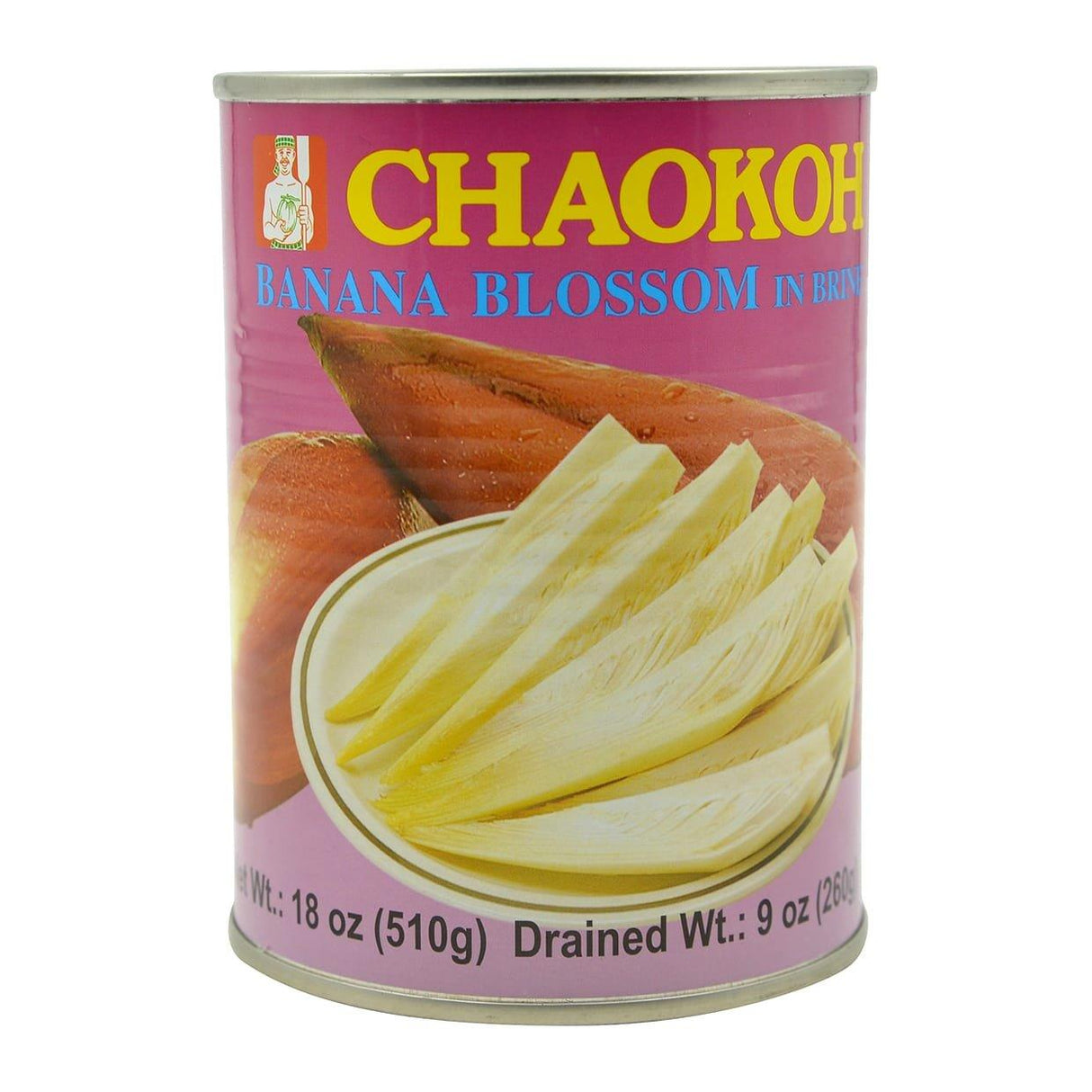 Chaokoh Banana Blossom in Brine Pack of Four 260g Per Can (Drained Wt.) - Mighty Depot