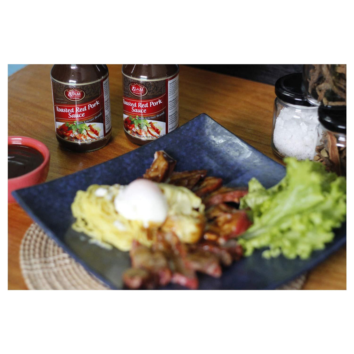 Siam Kitchen Classic Thai Red Pork Moo Daeng Gravy Sauce, 10.5 oz, 2 pack (Char Siew Sauce) - Mighty Depot