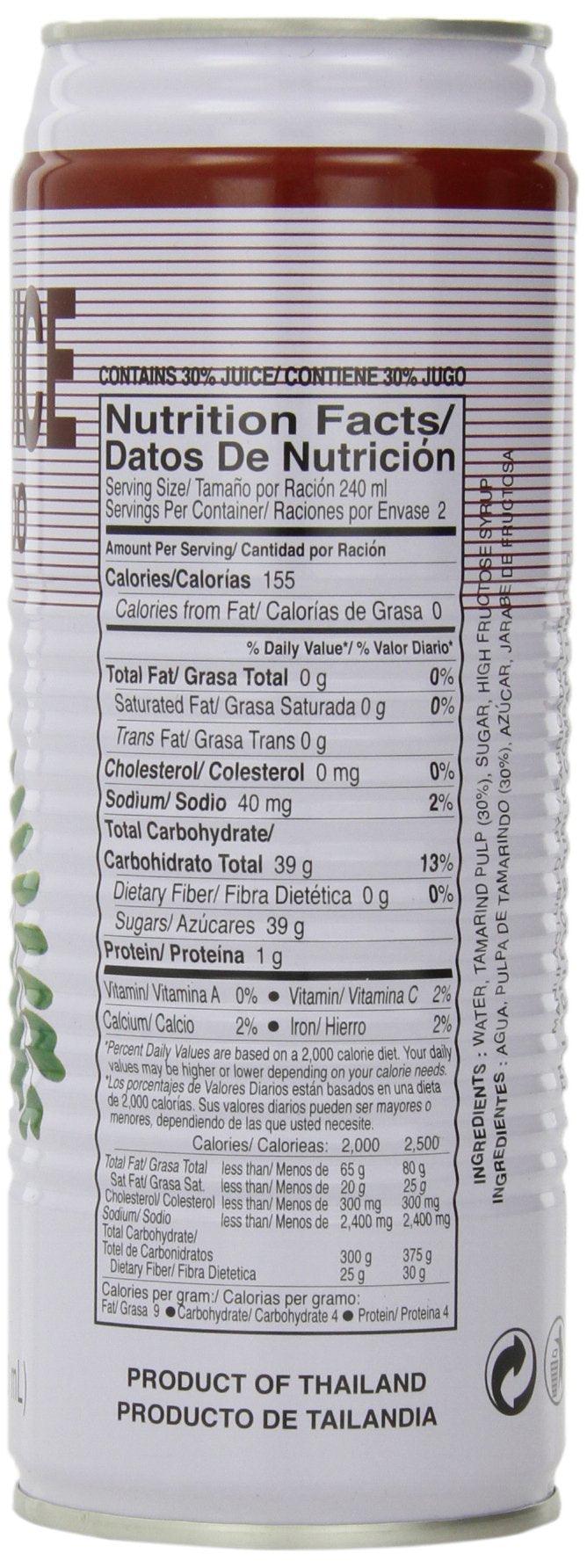 Foco Juice Drink, Tamarind, 17.6 Ounce (Pack of 12) - Mighty Depot