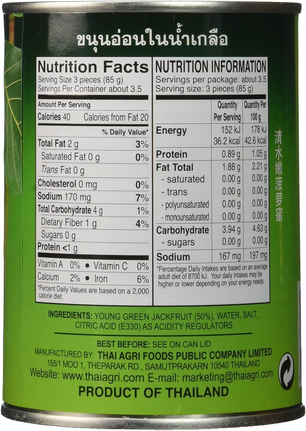 Aroy-D D PACK, Young Green Jackfruit In Brine - Mighty Depot