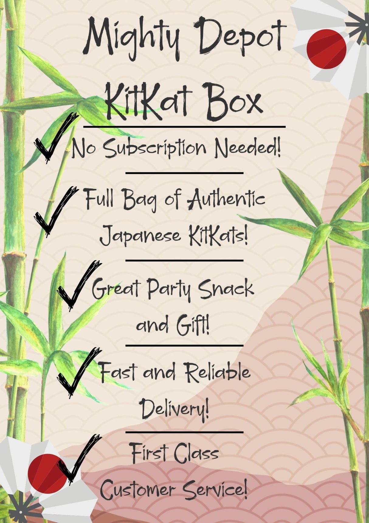 Japanese Kit Kat Variety 5 Pack | Matcha, Sweet Potato, Chestnut, Black Chocolate, Ice Cream | 5 Full Bags | Prefect Gift | Ships fast from USA - Mighty Depot