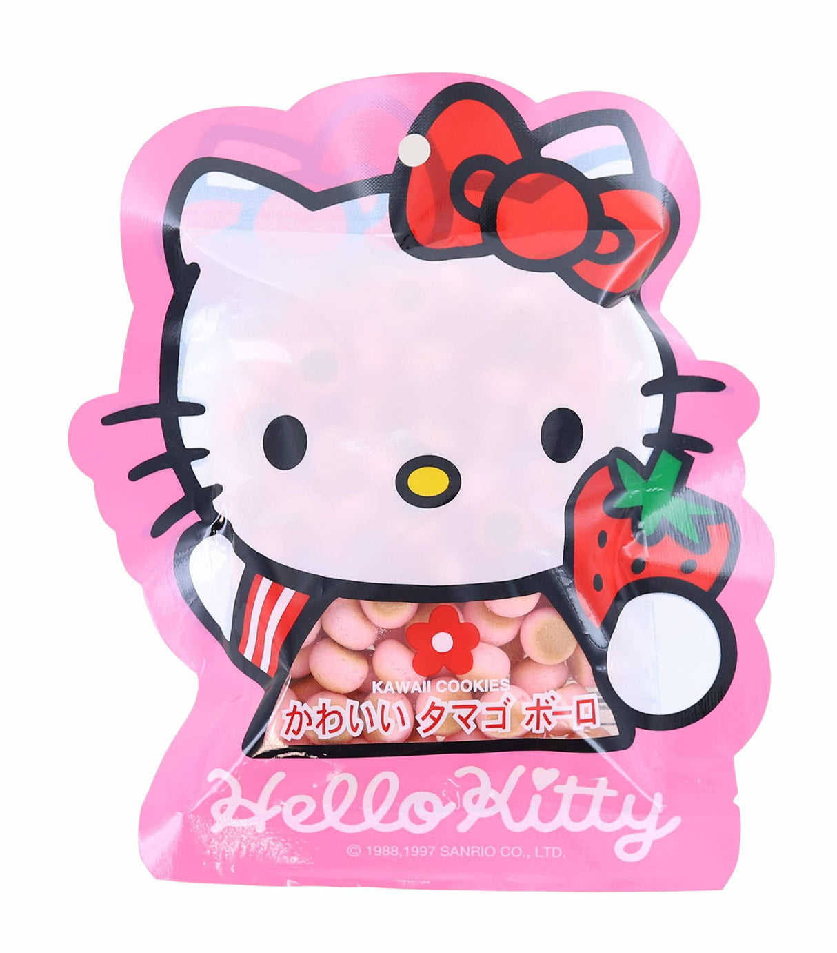 Hello Kitty, Strawberry Kawaii Cookies, 2.12 Ounce - Mighty Depot