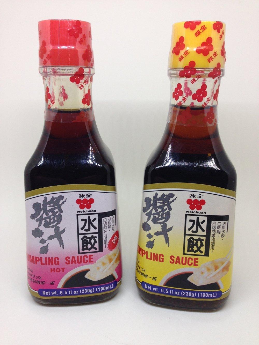Wei-Chuan Dumpling Sauce Hot and Regular - Variety Pack - 6.5 oz. Bottles - Mighty Depot