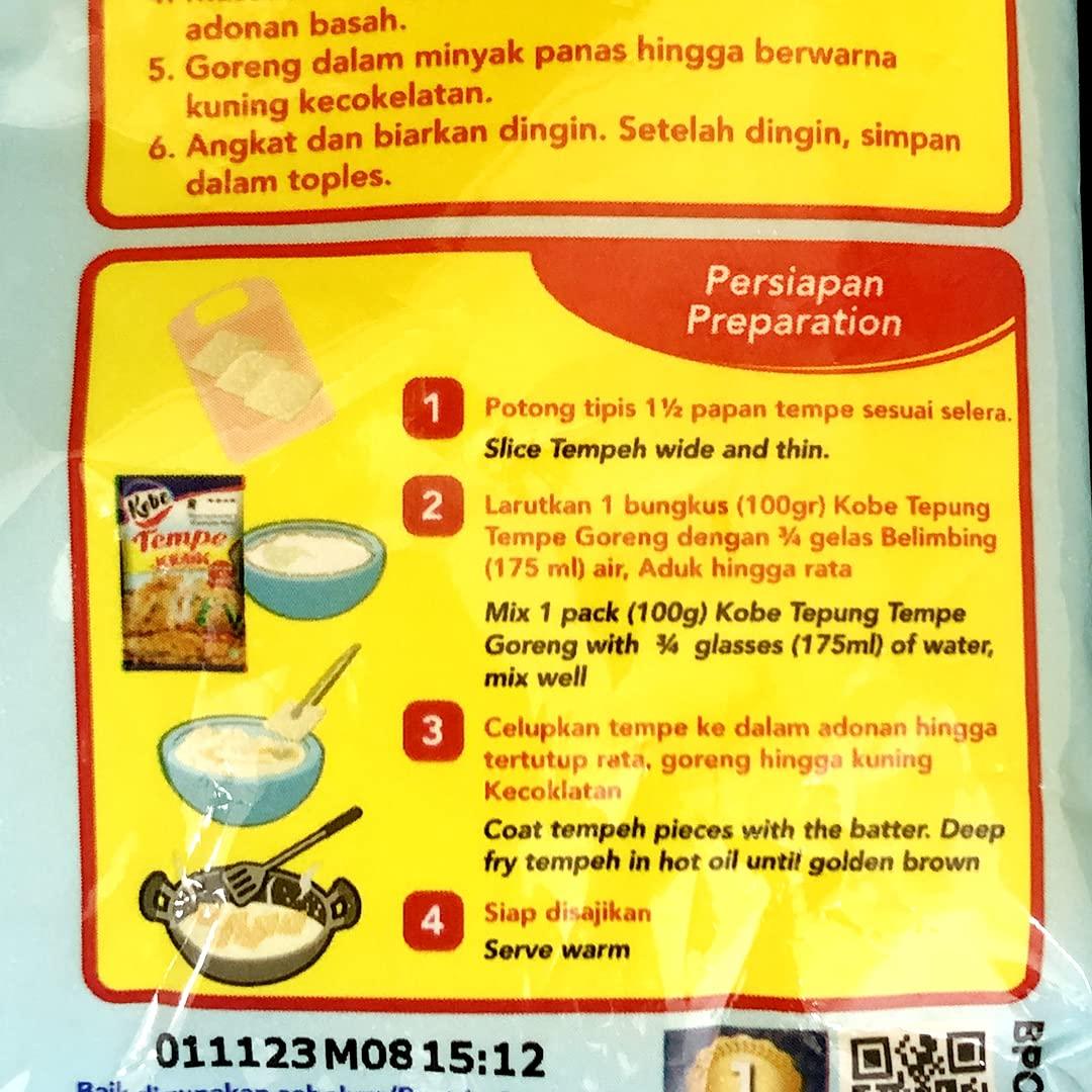 kobe tepung tempe goreng (fried tempeh flour) - 3.17oz - Mighty Depot