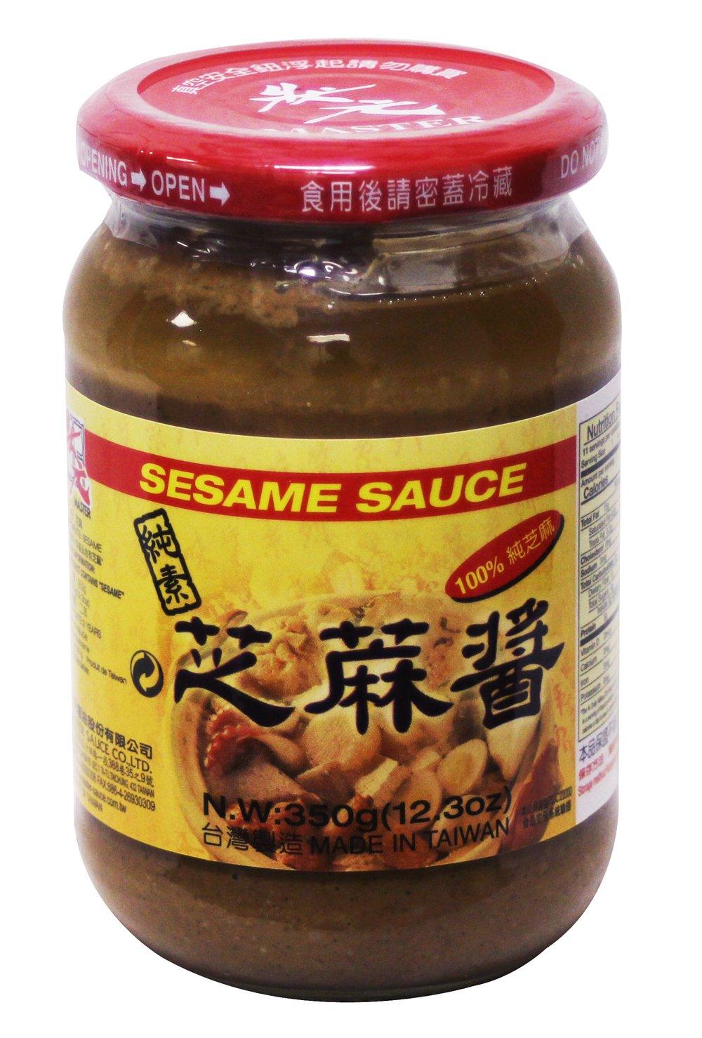 Pure Sesame Sauce paste 12.3 oz 芝麻酱 100% (pack of 1) - Mighty Depot