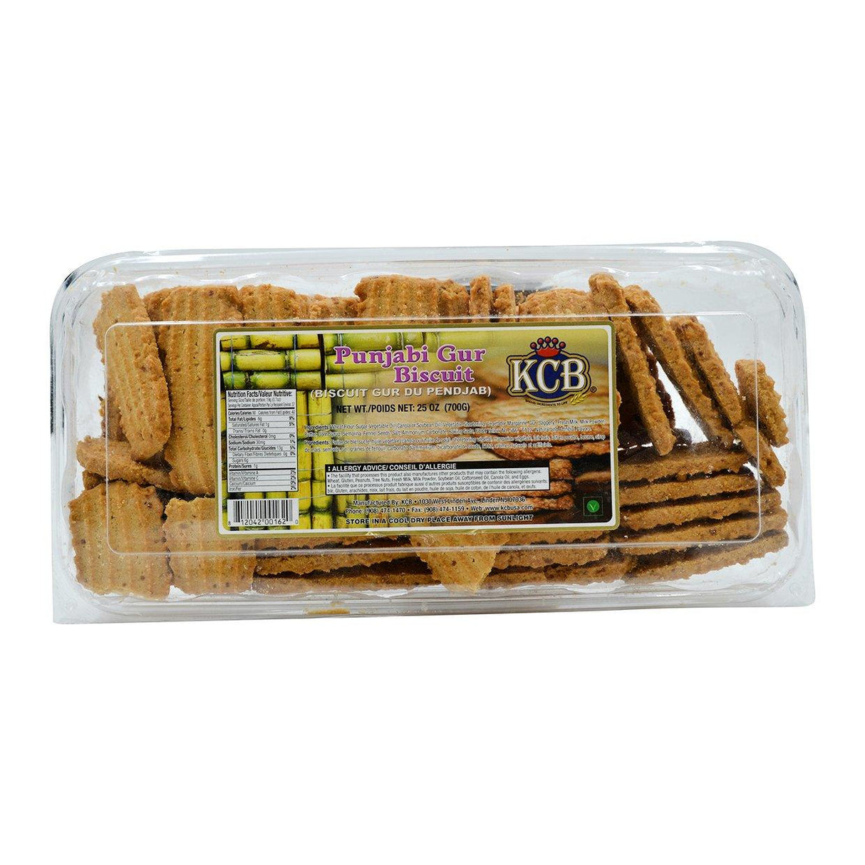 KCB, Punjabi Gur Biscuit, 700 Grams(gm) - Mighty Depot