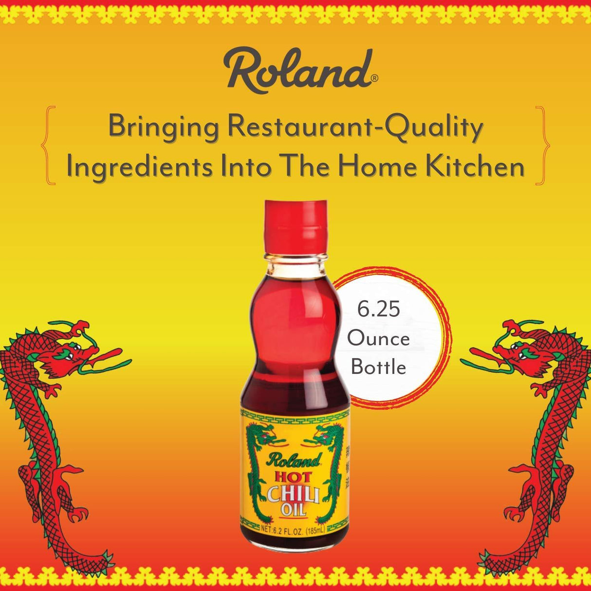 Roland Foods Hot Chili Infused Oil, Specialty Imported Food, Red, 6.2 Ounce - Mighty Depot