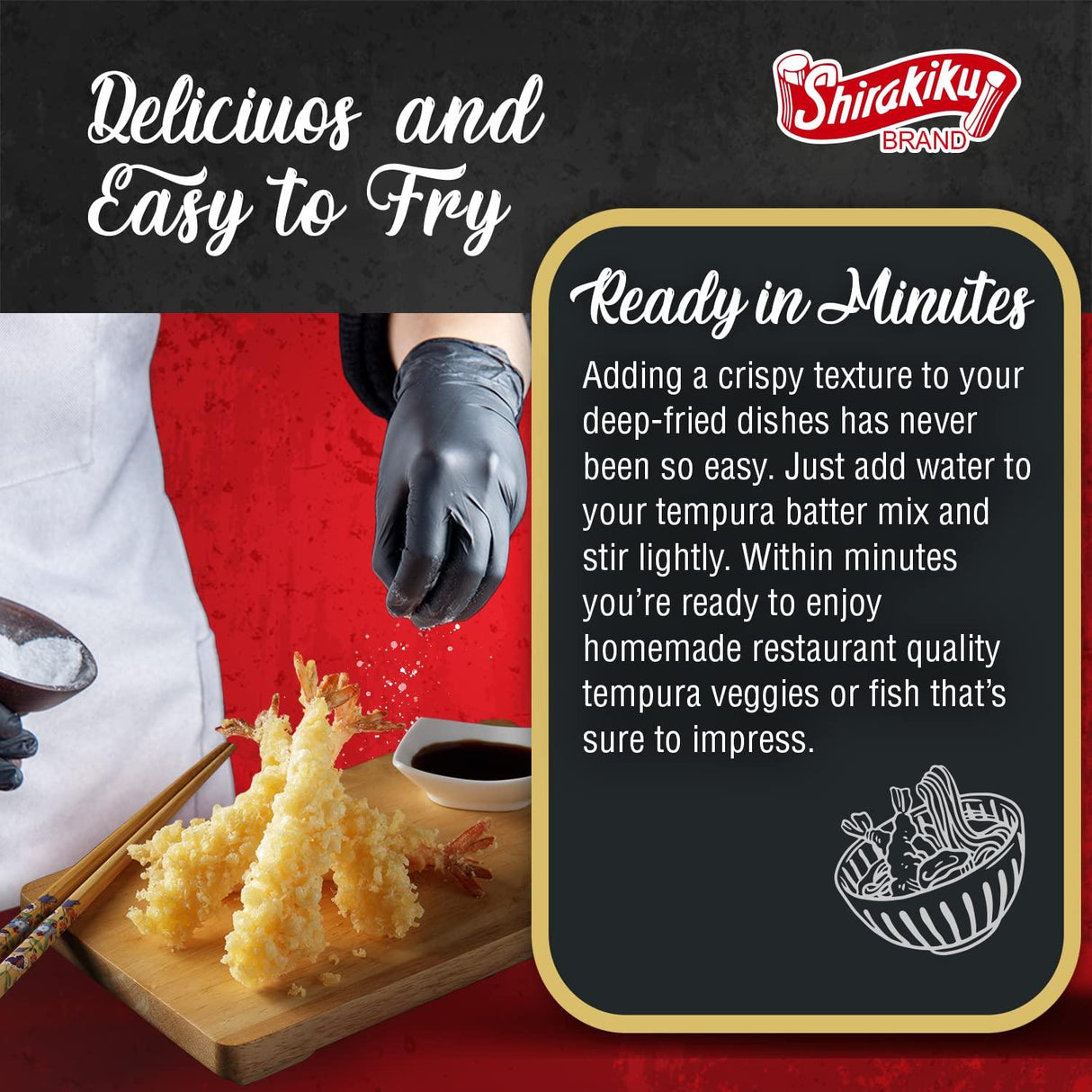 Shirakiku Tempura Batter Mix 10oz - Pack of 2 - Mighty Depot