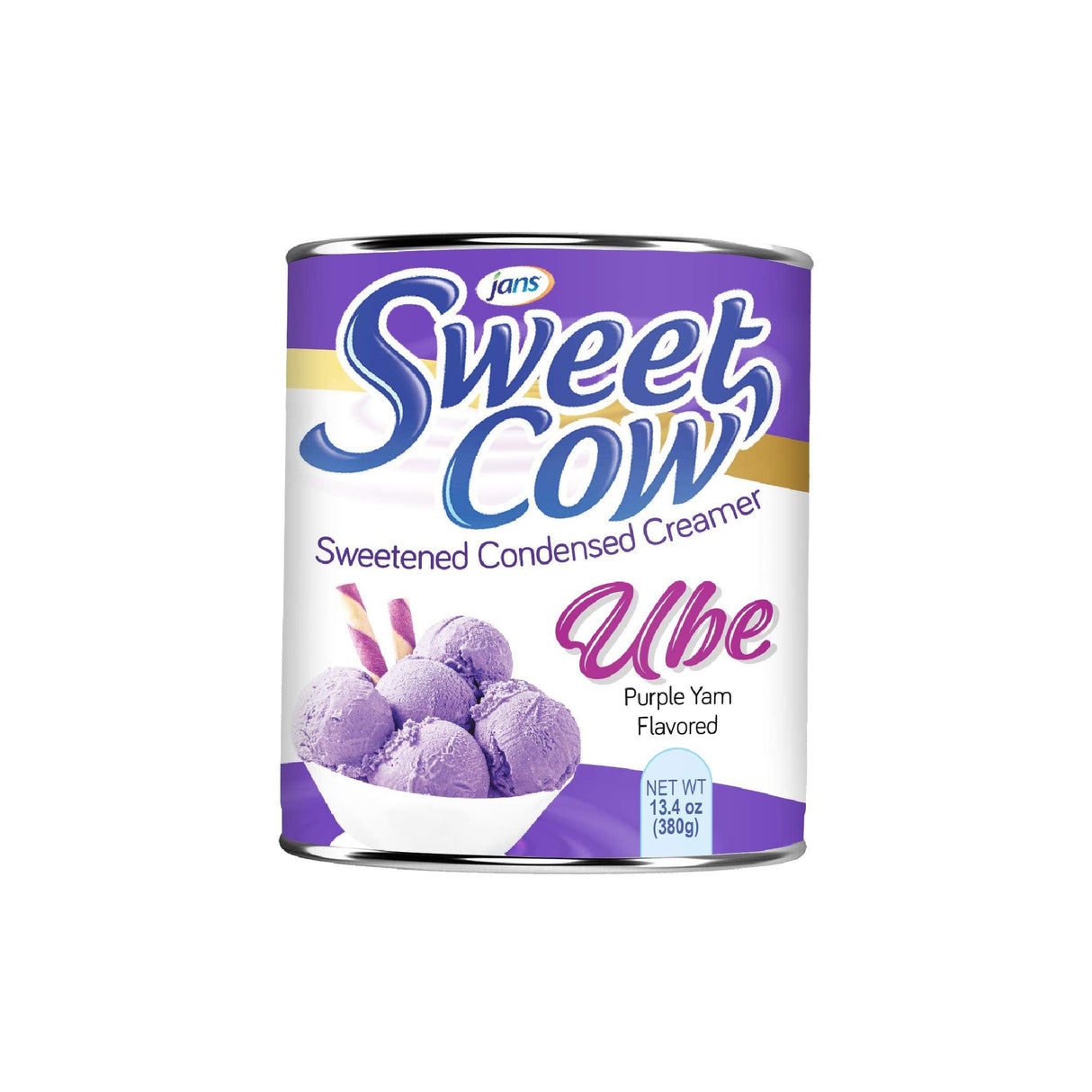 Jans Sweet Cow - Ube Sweetened Condensed Creamer - 13.40 oz - Mighty Depot