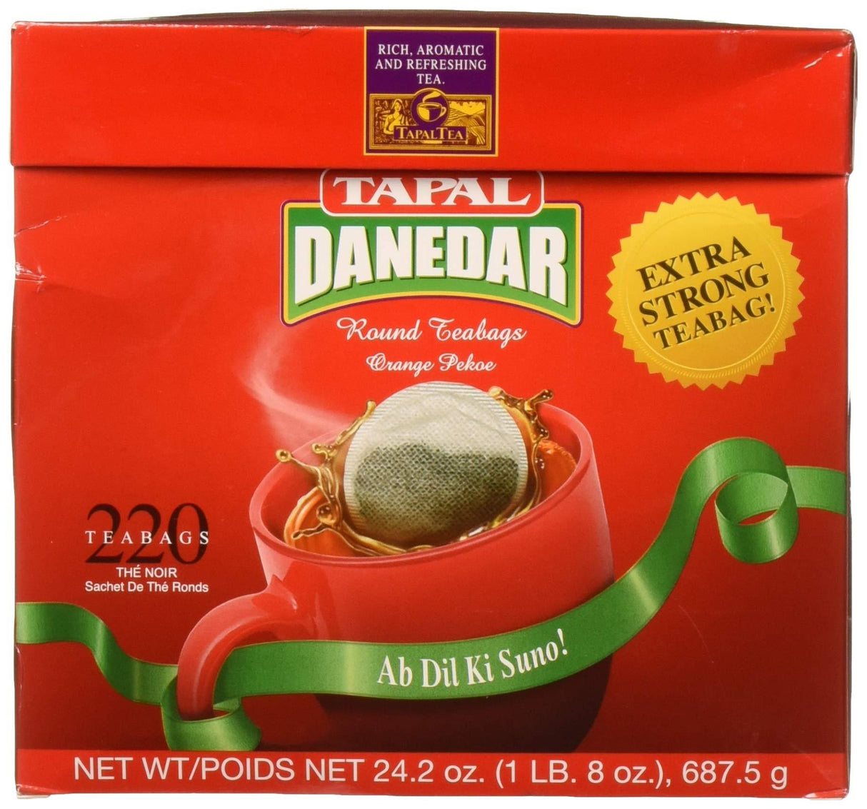 Tapal Danedar 2 Cup Round Tea Bags 220ct, (687.5g) - Mighty Depot