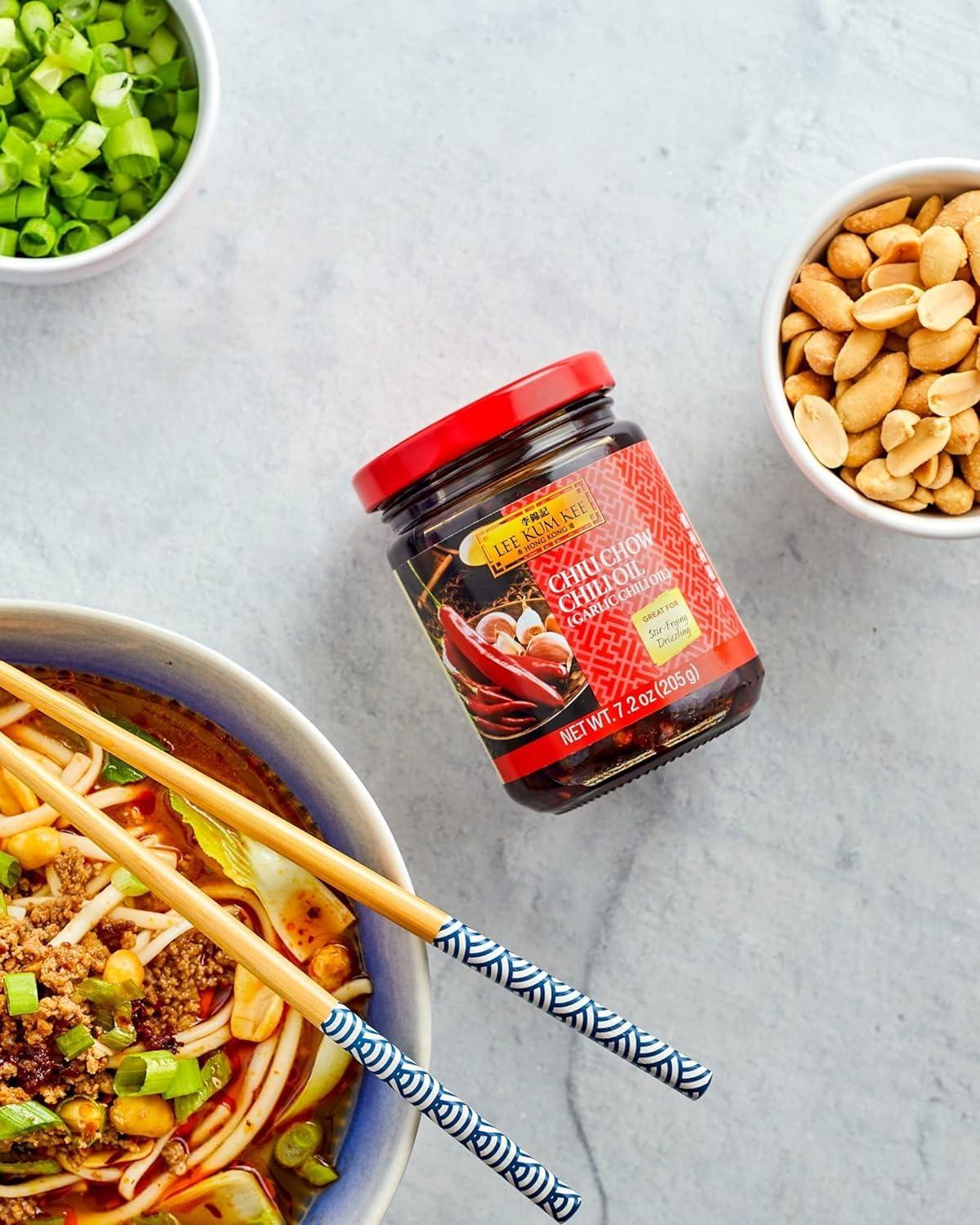 Lee Kum Kee Chiu Chow Chili Oil, 7.2 Ounce - Mighty Depot