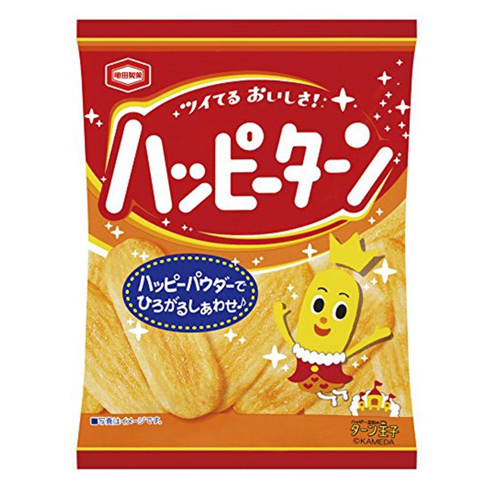 Happy Turn Happy Powder Covered Rice Cracker 1oz 10Bags Box Kamedaseika Japanese Ninjapo - Mighty Depot