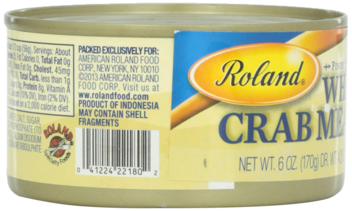 Roland White Crabmeat, 6 oz - Mighty Depot