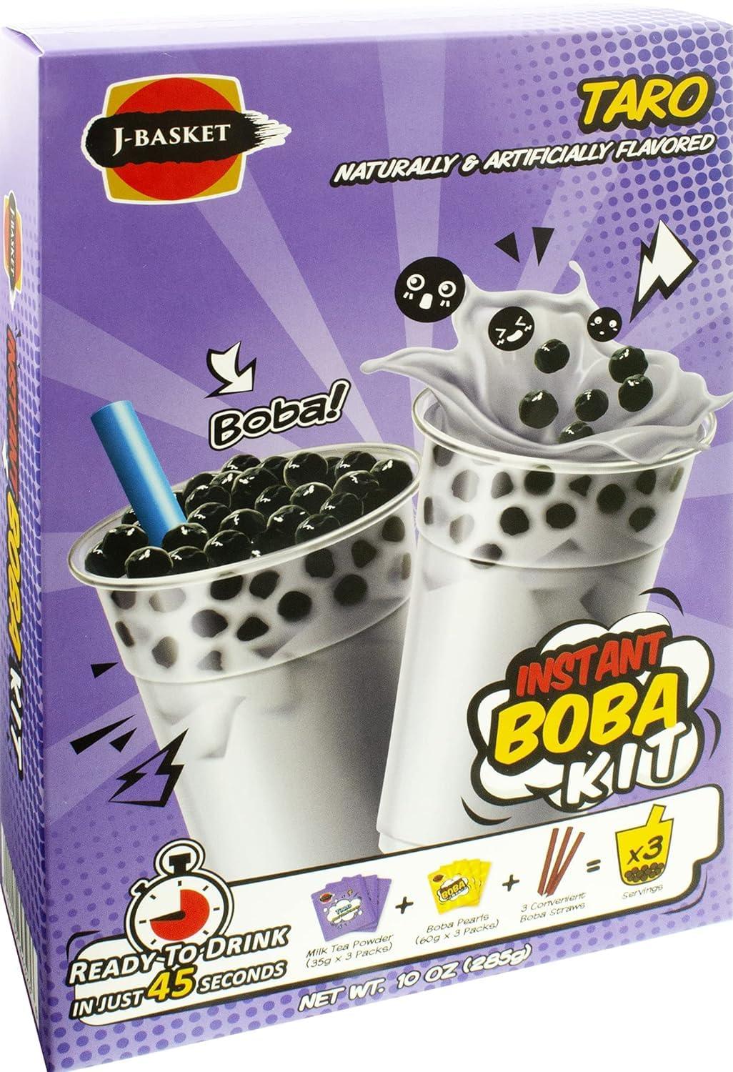 J-BASKET Taro Tea Boba Kit, 10 Ounce - Mighty Depot