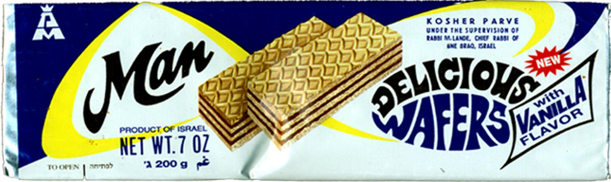 Man Lemon Wafer, 7-Ounce Packages (Pack of 24) - Mighty Depot