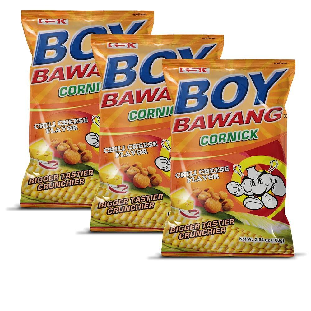 Boy Bawang Cornick Crispy Tasty & Gluten-Free Corn Nuts Snacks 3 Packs - Mighty Depot
