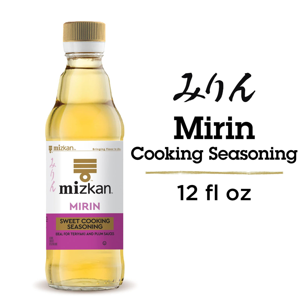 Mizkan Mirin, Sweet Cooking Seasoning, 12 Fl Oz (1 bottle) - Mighty Depot